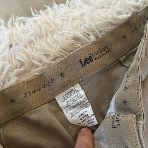 Lee Stretch Comfort Waistband Khaki Paints Size 12P 12 Petite - Picture 3 of 5